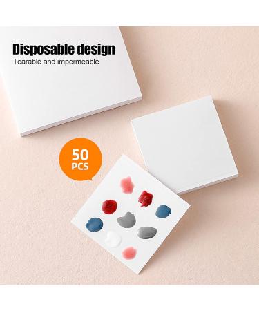 50 Pieces Waterproof Disposable Nail Color Mixing Paper - Perfect for All Nail Polish Gel Types | International Shipping - Buy Online on GoSupps.com