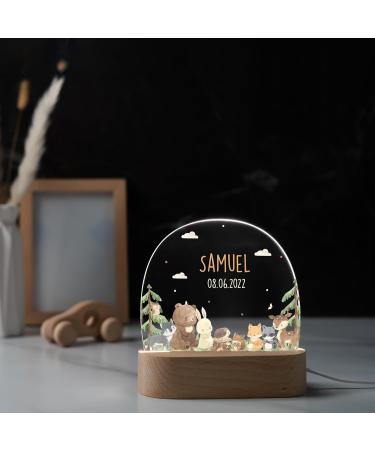 Kidsmood Nachtlampe - Personalized Bedside Lamp for Children | Cute Night Light for Babies | Unique Gift for Baby Showers & Births - Buy Online on GoSupps.com