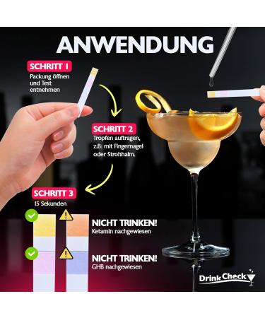 DrinkCheck KO Drop Test - Fast GHB & Ketamine Detection | Superior to Bracelets (1 Test) - Shop Now! - Buy Online on GoSupps.com