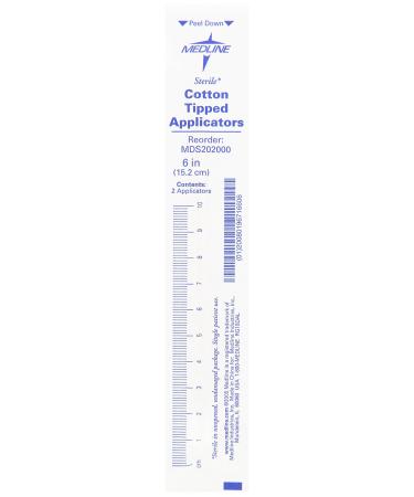 Medline Sterile Cotton-Tipped Applicators White Pack of 200