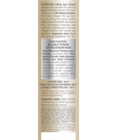 Anti-Wrinkle Eye Cream - Snail Repair Therapy - Biotaniqe - Home - 15 Ml - Buy Online on GoSupps.com