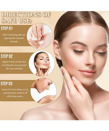 Znnhnn Glow Mask with coffee oil brightening face mask coffee oil antiwrinkle night care cream against pigment spots deep cleansing and moisture care reduces visible pores Color4 - Buy Online on GoSupps.com