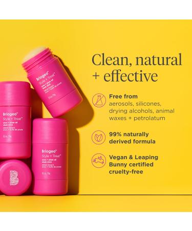 Briogeo Style + Treat Yuzu + Plum Oil Hair Styling Stick - Vegan Non-Greasy Wax for Sleek Hair - 1.7 oz - International Shipping Available - Buy Online on GoSupps.com