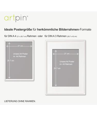 Set of 3 or 4 Decorative Baby Room Posters | Children's Bedroom Art Prints (A4 Size) P49 - Buy Online on GoSupps.com