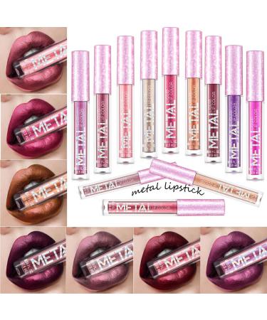 Y-HaLi Waterproof Metal Lipstick - Long-Wearing Non-Fading Love Bronze for Nightclub Makeup | International Shipping Available - Buy Online on GoSupps.com