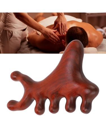 Handmade Sandalwood Wood Head Massage Comb | Wide Tooth Scalp Massager for Hair Growth | Gua Sha Scraping Device for Hair Care - Buy Online on GoSupps.com