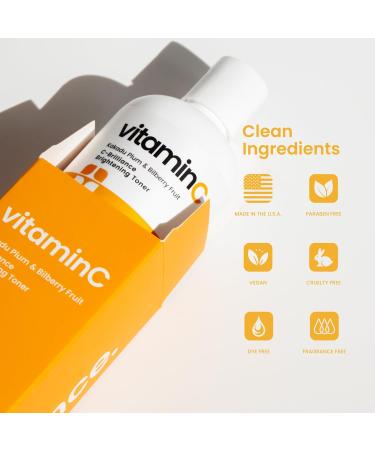Buy C-Brilliance Vitamin C Toner - Vegan Witch Hazel Astringent with Kakadu Plum & Bilberry | 8 oz | Fragrance Free - International Shipping - Buy Online on GoSupps.com