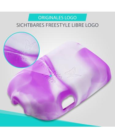 Patchinga Silicone Protective Cover for Freestyle Libre 1 2 & 3 | Shockproof Anti-Slip Scratch-Resistant | 9 Colors Available - Purple Dream - Buy Online on GoSupps.com