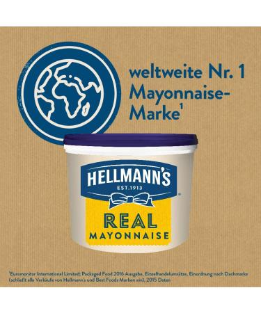 Hellmann's Real Mayonnaise 5L - Best Fries Burger Sauce & Salad Dressing - International Shipping Available - Buy Online on GoSupps.com