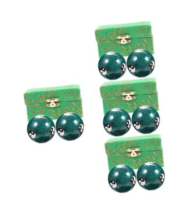 Fomiyes 8 Stk Health Massage Handball Gemstone Baoding Ball Hand the ball plays stress balls stress balls stressball massage ball reusable metal balls rolling handball