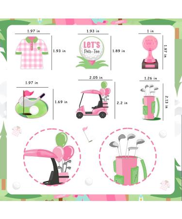Golf Cupcake Topper for Girls Pink Golf Theme Party Decoration Golf Cart Ball Cap Club Shirt Pink Birthday Party Decoration for Sports Theme Party Baby Shower Birthday Let s Par-tee Time - Buy Online on GoSupps.com