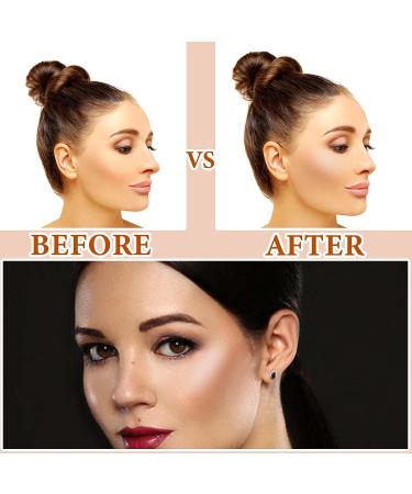 2 Color Dual Cream Contour Stick Set - Lightweight & Waterproof Highlighter and Bronzer Stick - Long Lasting Face Makeup Stick (W01LIGHT) - Buy Online on GoSupps.com