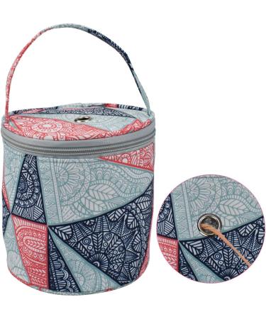 Coopay Small Yarn Storage Bag Mini Knitting Bag Yarns Drum Case for Carry Yarn Ball Crochet Kits Knitting Supplies and Sewing Accessories for Beginner Crocheter and Crafter Blue - Buy Online on GoSupps.com