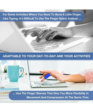 Simply Seniors Finger Splint - 2 Splints & Sleeves for Trigger Finger Mallet & Broken Fingers - Arthritis & Straightening Brace for All Fingers & Kids - Shop Now - Buy Online on GoSupps.com