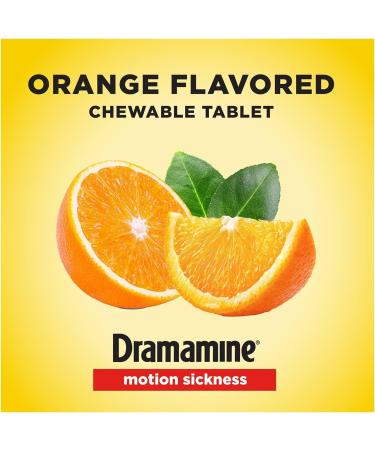 Dramamine Motion Sickness Relief for Kids & Chewable Tablets - Grape & Orange Flavor - 8 Tablets - Buy Online on GoSupps.com