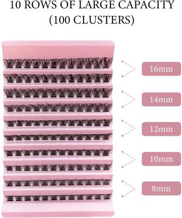 CNMTCCO 120Pcs DIY Lash Clusters | D Curl Fluffy Individual Wispy Lashes | Reusable Extensions for Natural Looking Eyelashes - Buy Online on GoSupps.com