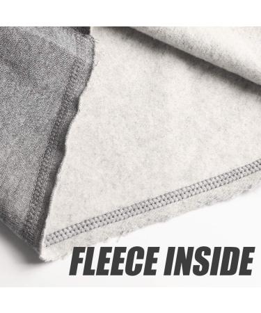 Caloleyng Mens Cotton Lounge Fleece Shorts with Pockets - Large, Light Grey - Buy Online on GoSupps.com