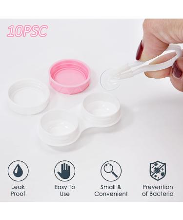 Leakage-Proof Contact Lens Container Set - 10 Colorful Portable Cases for Soft & Hard Lenses | Holemz - Buy Online on GoSupps.com