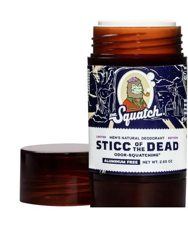 Dr. Squatch Natural Deodorant for Men - Aluminum Free Odor Eliminator - Sticc of the Dead 2.65 oz - Buy Internationally - Buy Online on GoSupps.com