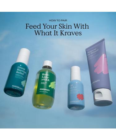 KraveBeauty Kale-Lalu-yAHA 5.25% AHA Exfoliator - Glycolic Acid & Hyaluronic Acid Unclogs Pores Hydrates Skin Vegan & Cruelty Free - 6.76 fl oz - Buy Online on GoSupps.com