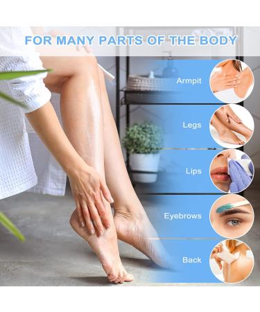 400Pcs Wax Strips Sticks Kit - Wooden Wax Applicator Sticks and Non-Woven Paper Strips for Hair Removal - Buy Online on GoSupps.com