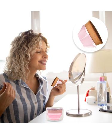 2 Pieces Ideal for Professional Face Base Brush Kabuki Foundation Brush with Box Brush Base Professional Kabuki Brush Liquid Makeup Brush (Pink) - Buy Online on GoSupps.com
