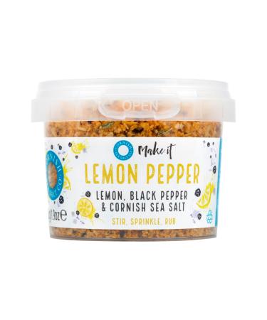 Cornish Sea Salt Tub (4 Pack Lemon Pepper Seasoning 55g)