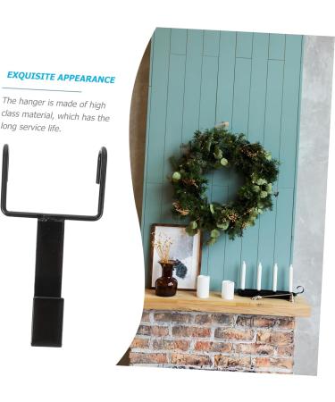 PLAFOPE 2 Pcs Hook up Front Door Wreaths Garland Hanging Hooks Window Hooks Wall Storage Hooks Iron Black - Buy Online on GoSupps.com