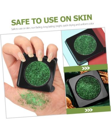 FOMIYES Glitter Eyeshadow Palette Glitter Makeup Eye Shadow Green Face Glitter Miss European and American - Buy Online on GoSupps.com