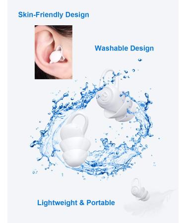Bluedio NE Soft Silicone Sleep Earplugs -40dB for Sleeping, Concerts, Festivals | Noise Reduction Ear Plugs for Comfortable Fit - Buy Online on GoSupps.com