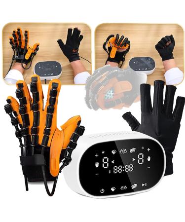 Hand Rehabilitation Robot Gloves Rehabilitation Robotics - Rehab Device with Mirror Mode and Single Finger Training for Functional Improvement of The Hands Right-M Left Medium
