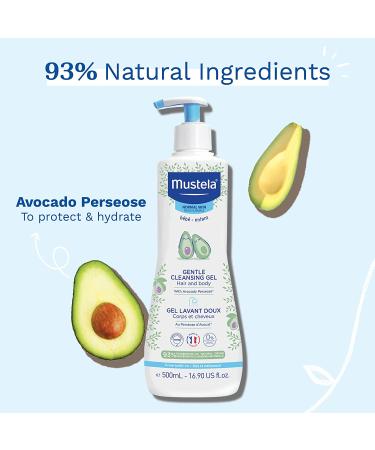 Mustela Baby Gentle Cleansing Gel with Avocado - 16.90 fl oz for Normal Skin - Buy Online on GoSupps.com