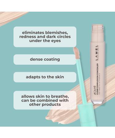 LAMEL OH Clear Face Concealer with Vitamin E & Tea Tree Extract - Moisturizing, Waterproof, Vegan Formula - Brightening & Protection - Soft Beige 23 fl.oz - Buy Online on GoSupps.com