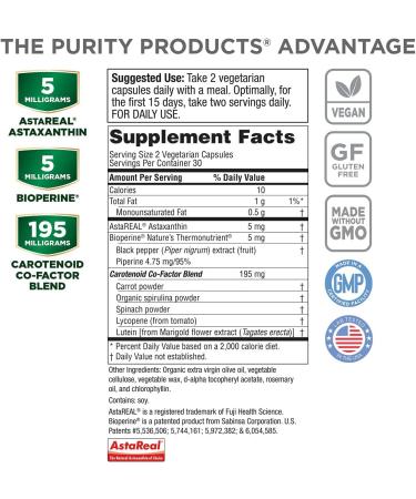 AstaFX Plus: Astaxanthin Super Formula - 30 Day Supply - Supports Endurance, Healthy Skin & Visual Health - Up to 6,000x More Powerful Than Vitamin C - Buy Online on GoSupps.com