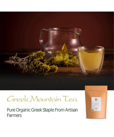Organic Greek Mountain Herbal Tea - Ironword Tea (Sideritis Scardica) - 50g Authentic Handpicked Greechische Berktee - Premium Bergkrautee for Wellness - Buy Online on GoSupps.com