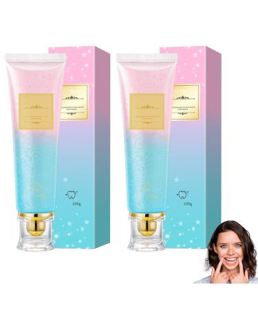 2pcs Niacinamide Teeth Whitening Toothpaste Nicotinamide Sparkling Toothpaste Removes Tea and Cigarette Stains Freshens Breath,100g*2