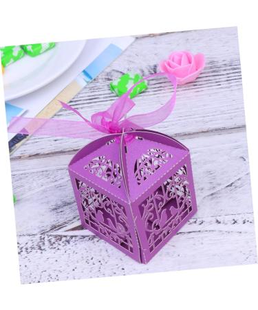 Mobestech 90 Pcs Decor Gift Boxes for Presents Storage Box Candy Box Cake Cup Purple Hollow T02 1 count (Pack of 1) Purplex3pcs - Buy Online on GoSupps.com