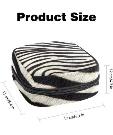 GIAPB Zebra Print Period Bag | Sanitary Napkin & Makeup Storage Pouch Color4127 - Buy Online on GoSupps.com