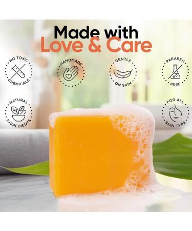 Kojic Acid Soap for Hyperpigmentation & Skin Brightening - Turmeric Papaya Dark Spot Cleanser - Reduces Acne Scars & Evens Tone - USA Made Body Wash for All Skin Types - Buy Online on GoSupps.com