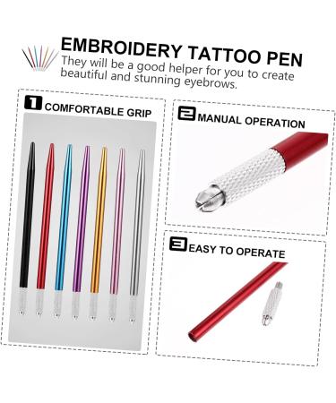 Hemoton 21 Pcs Metal Embroidery Pen Eyebrow Pencil Metal Pencil Makeup Tools Single Head Manual Pen Plastic - Buy Online on GoSupps.com