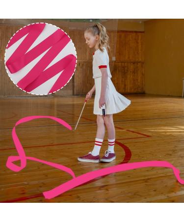 AIEX 2pcs Gymnastics Ribbons - 78.7 Dance Ribbon Dancer Streamers for Kids Girls - Rose Red - Buy Online on GoSupps.com
