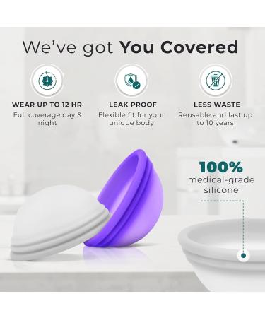 Reusable Menstrual Disc Set of 2 - Soft Medical-Grade Silicone Menstrual Cups for Women - Flexible & Comfortable Period Disc - Buy Online on GoSupps.com