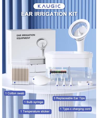 Buy Electric Ear Wax Cleaner - Safe & Effective Ear Flushing Kit | FSA HSA Eligible - 4 Pressure Levels for Adults - Buy Online on GoSupps.com