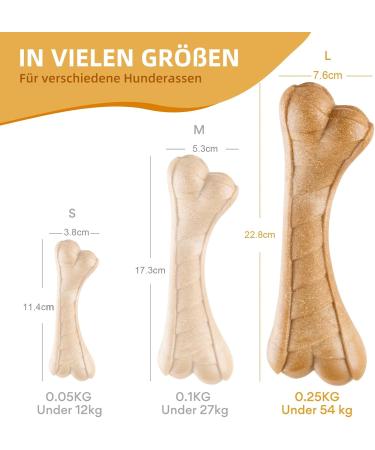 Durable Dog Toy for Big Dogs - Bite-Proof Chew Toys for Aggressive Chewers | Indestructible Puppy Bone 22.8x7.6cm - Buy Online on GoSupps.com