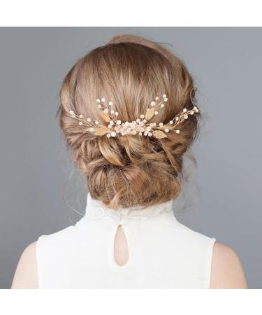 ifundom Hair piece side hair comb Miss crystal headgear elegant bridal headpiece grace hair hair wedding decor hair accessories for women hair accessories hairpin Metal modeling leaf - Buy Online on GoSupps.com