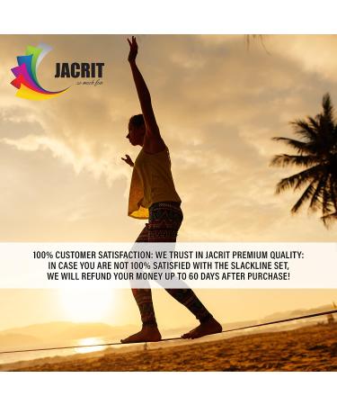 Jacrit Slackline Kit - Premium Tight Rope for Backyard - Perfect for Adults & Kids - Beginner Kit incl. Training Rope & Tree Protectors - Buy Online on GoSupps.com