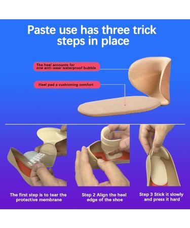 Silicone Heel Protector (6 Pairs) - Self-Adhesive Shock Absorbing High Heel Insoles in Multicolor | Comfort & Support for All-Day Wear - Buy Online on GoSupps.com