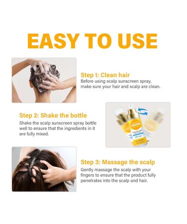 Scalp Sunscreen Spray SPF 30 - Protect Color & Moisture | Non-Greasy Hair Sunscreen 120ML - Buy Online on GoSupps.com