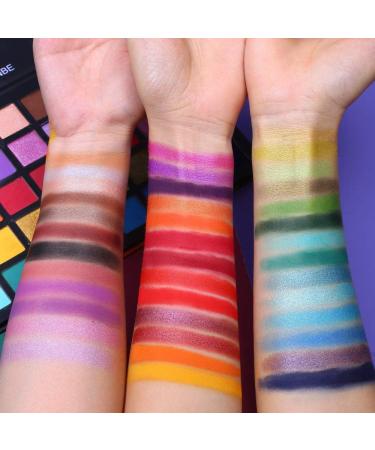 UCANBE 40 Colors Spotlight Eyeshadow Palette - Professional Shimmer and Glitter Peacock Eye Shadow | Highly Pigmented Matte and Shimmer Makeup Palette for Colorful Eye Looks - Buy Online on GoSupps.com