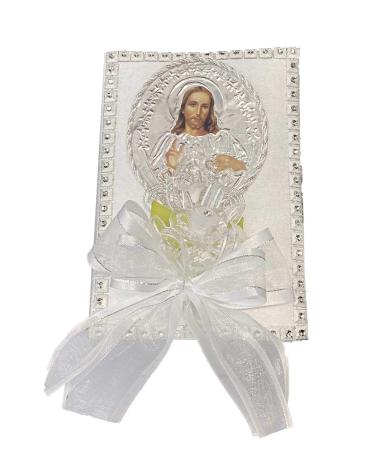 Lito White Jesus Baptism Candle Set Kit with Shell and Favors - Spanish | Perfect for Christenings - Buy Online on GoSupps.com